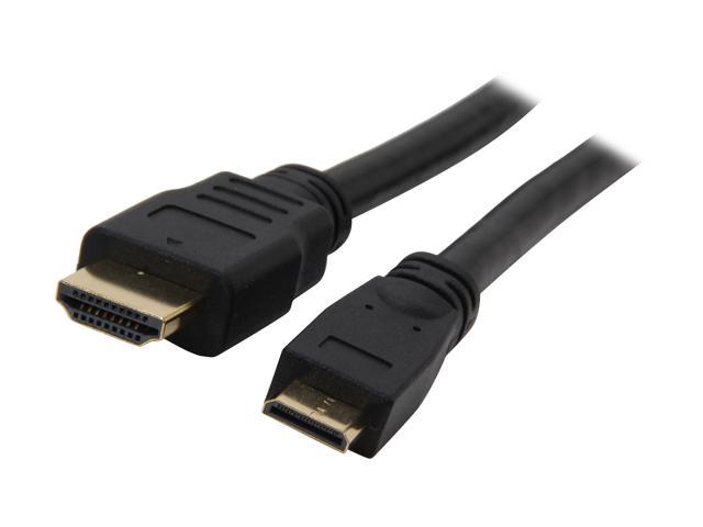 BYTECC HM-MINI6 6 ft. Black HDMI Male to HDMI mini Male HDMI Male to HDMI mini Male High Speed Cable Male to Male