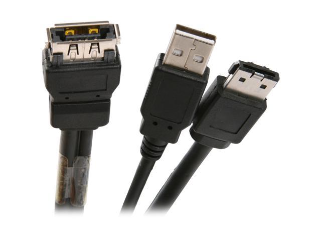 BYTECC USATA-118UE 1.5 ft. USB + eSATA to USB/eSATA Cable