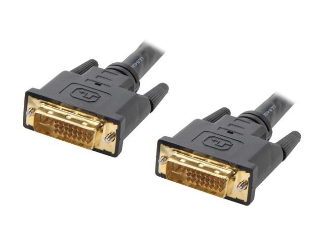 BYTECC DVIIF-3 Black Male to Male DVI-I Dual-Link Digital Cable w/Ferrites M/M