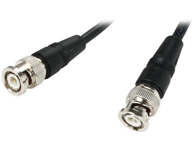 BYTECC RG58-10K 10 ft. RG/58 AU Cable, Male to Male, Black Male to Male