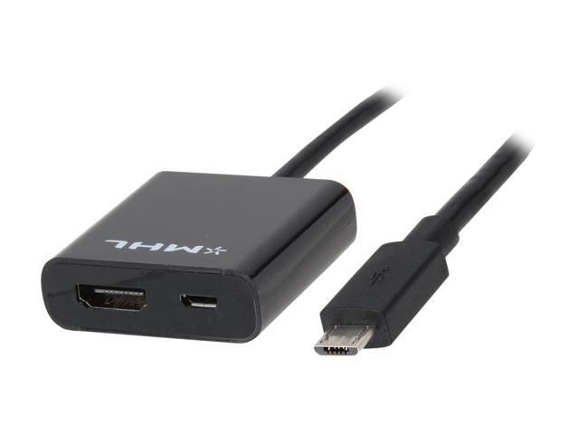BYTECC HM-U2MICROMF Micro USB-B Male to HDMI + Micro USB-B Female Adapter