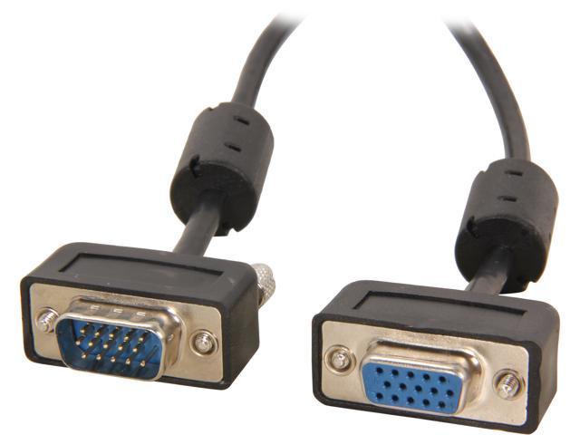 BYTECC SSVGA-6MF 6 ft. Micro SVGA Male Cable to Micro SVGA Female Cable HD15 with Ferrite Core - OEM