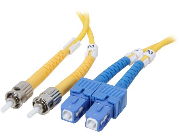 BYTECC SD-SST10 10m SD-SST SC to ST Duplex (2 Strand) Cable, Single ...