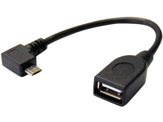 BYTECC MICROUSB-OTG Micro USB Male to USB Female OTG Adaptor Cable M-F