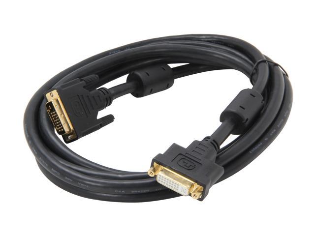 Extension Cable Bytecc DVID-10MF Dual Link DVI-D M/F 10 FT Black 