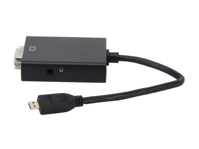 BYTECC HMMICRO-VGA005 Micro HDMI Male to VGA Female Adapter/Converter ...
