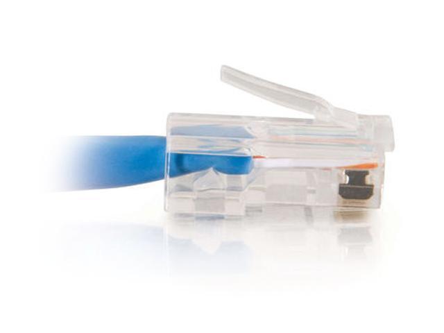 25 Pack Blue Non-Booted Unshielded Ethernet Network Patch Cable Multipack C2G 24388 Cat5e Cables 25 Feet, 7.62 Meters