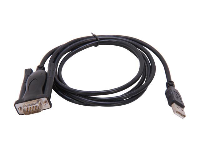 C2G 26887 USB to DB9 Male Serial RS232 Adapter Cable 5 Feet, 1.52 Meters Black
