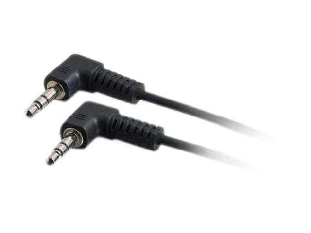 C2G 40583 3 ft. 3.5mm Right Angled M/M Stereo Audio Cable Male to Male