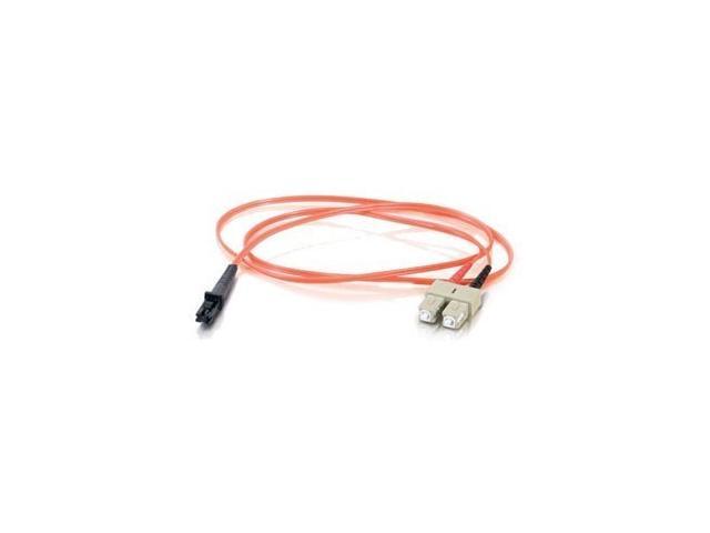 C2G 33147 OM1 Fiber Optic Cable - MTRJ-SC 62.5/125 Duplex Multimode PVC Fiber Cable, Orange (9.8 Feet, 3 Meters)