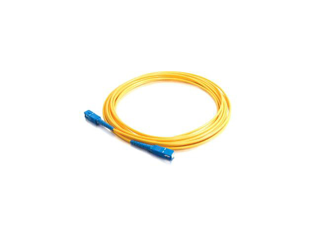 thumbnail interactive-video image 1 of 16.4ft (5m) LC-SC 9/125 OS2 Simplex Single-Mode PVC Fiber Optic Cable - Red 1 of 12