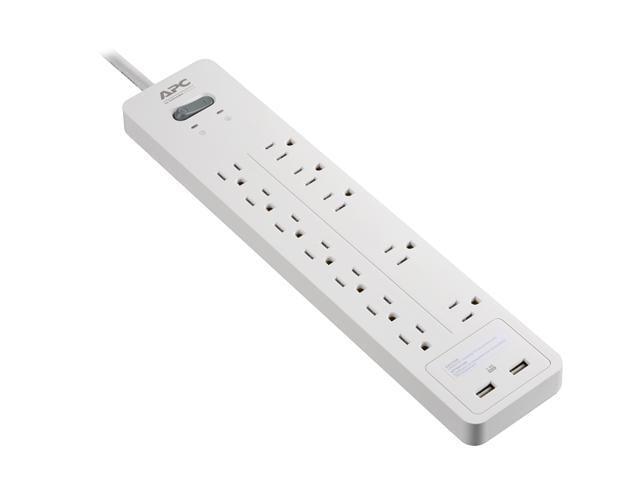 APC 12-Outlet Surge Protector with USB Charging Ports, SurgeArrest Home ...