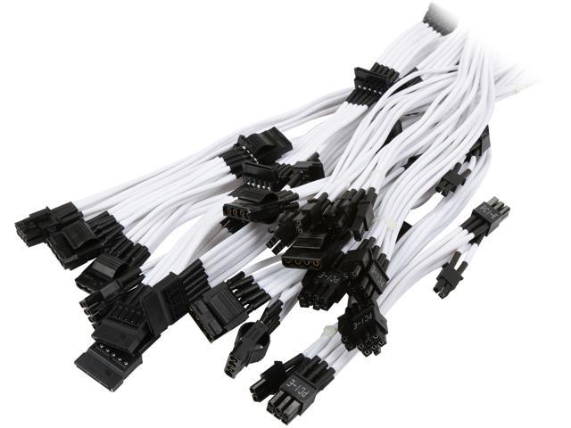 Corsair CP-8920050 Professional Individually sleeved DC Cable Kit, Type 3 (Generation 2), WHITE