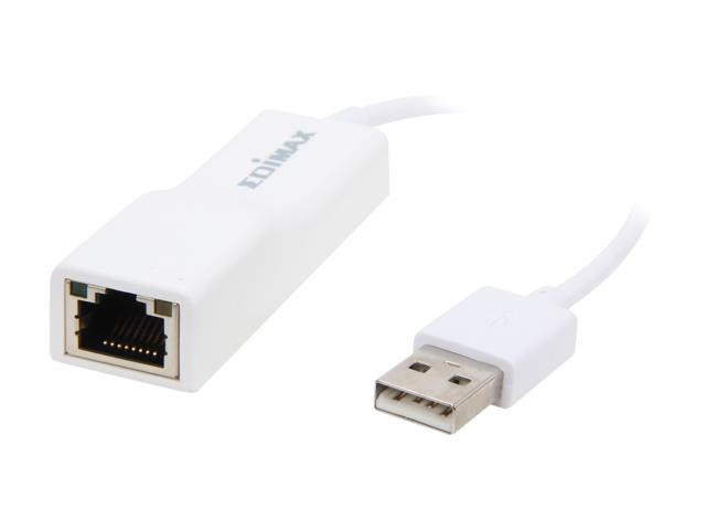 Edimax EU-4208 USB 2.0 to 10/100Mbps Fast Ethernet LAN Wired Network Adapter for Windows XP/ Vista / 7 / 8 / 8.1, Macbook Air, and Linux (ASIX AX88772B chipset)