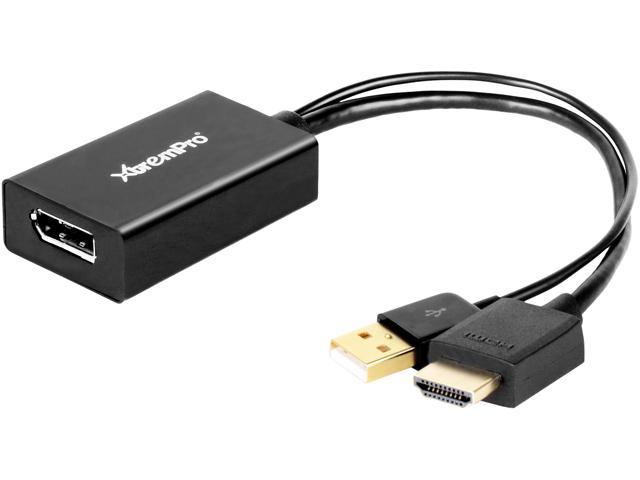XtremPro HM-DP005MF Male HDMI USB to DisplayPort Power Adapter Cable