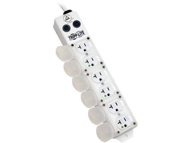 Tripp Lite 6 Outlet Medical-Grade Power Strip, 20A Hospital-Grade Outlets, 15 Feet Cord, For Patient-Care Vicinity UL1363A (PS615HG20AOEM)
