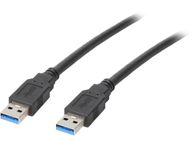 Tripp Lite 3 ft. USB 3.0 SuperSpeed A/A Cable (M/M), 28/24 AWG, 5 Gbps, Type-A to Type-A, Black, 3' (U320-003-BK)