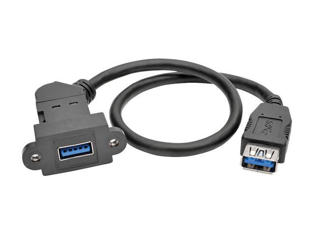 Tripp Lite USB 3.0 Keystone/Panel Mount Coupler Cable (F/F), All-in-One ...