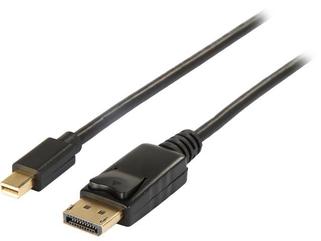 Tripp Lite Mini DisplayPort to DisplayPort 1.2 Adapter Cable 4K @ 60Hz 6 ft. (P583-006-BK)