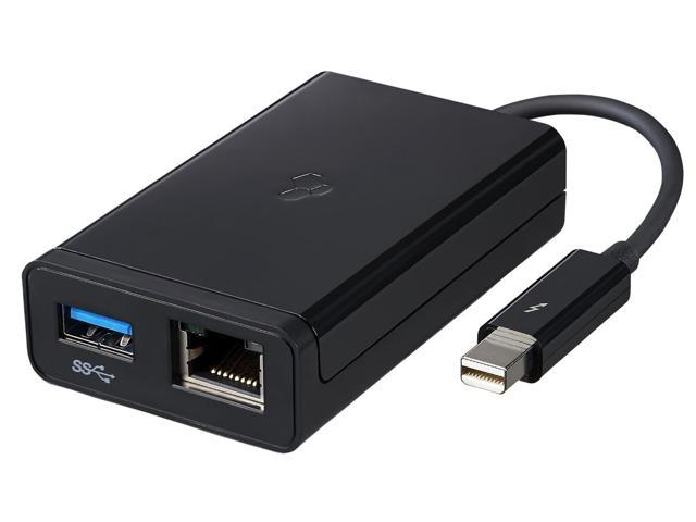 Kanex Model KTU20 Thunderbolt to Gigabit Ethernet + USB 3.0 Adapter