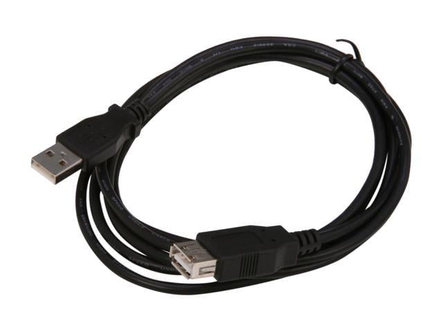 Nippon Labs Black 3 Ft. USB Cable A/Male To A/Female Extension USB 6ft ...