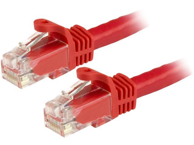 StarTech N6PATCH1RD StarTech.com Cat6 Patch Cable - 1 ft - Red Ethernet Cable - Snagless RJ45 Cable - Ethernet Cord - Cat 6 Cable - 1ft