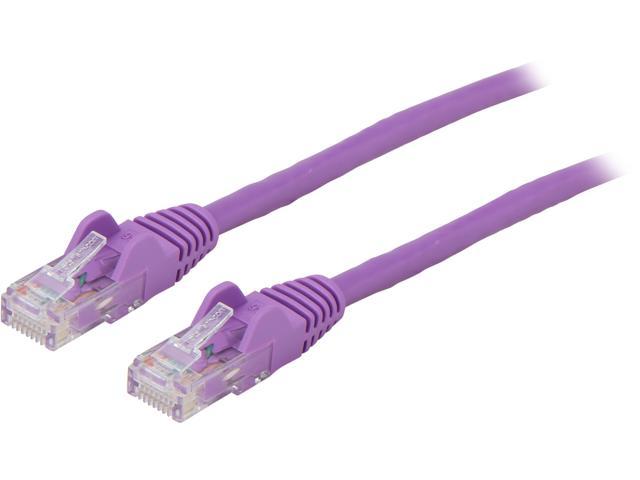 StarTech N6PATCH5PL Cat6 Patch Cable – 5 ft – Purple Ethernet Cable – Snagless RJ45 Cable – Ethernet Cord – Cat 6 Cable – 5ft