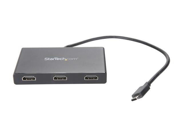 StarTech.com MSTCDP123HD 3-Port USB-C to HDMI MST Hub - 4K 30Hz -  Multi-Monitor Video Splitter - Windows and Thunderbolt 3 Compatible  (MSTCDP123HD)