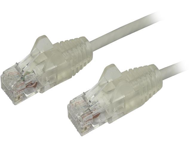 StarTech N6PAT10GRS Cat6 Ethernet Cable - 10 ft - Gray - Slim ...