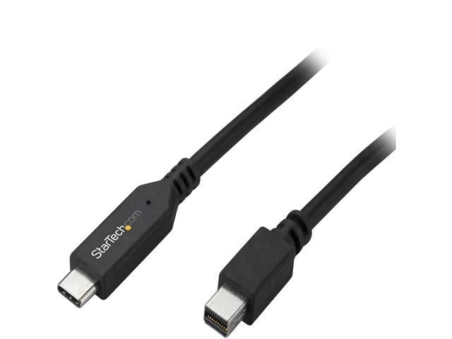 StarTech.com CDP2MDPMM1MB 1m / 3.3ft USB-C to Mini DisplayPort Cable - 4K 60Hz - Black  - USB 3.1 Type C to mDP Adapter (CDP2MDPMM1MB)