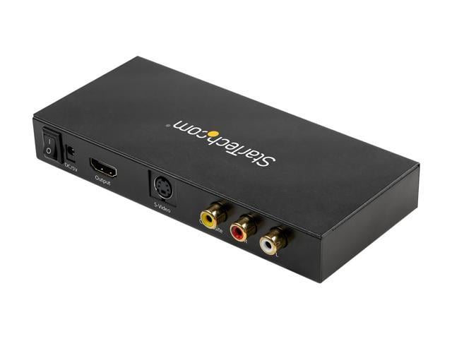 StarTech.com VID2HDCON2 S-Video or Composite to HDMI Converter with ...