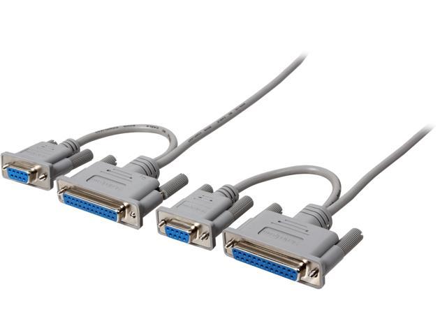StarTech.com 6 ft DB9-DB25 Laplink Serial Cable