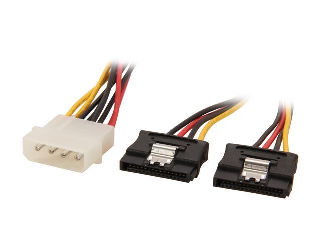 StarTech SATAPOWADPL 4 Pin Molex to SATA Power Cable Adapter White//Black