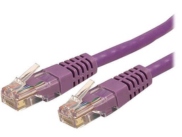 StarTech.com C6PATCH10PL 10 ft. Cat 6 Purple Molded UTP Gigabit Patch Cable