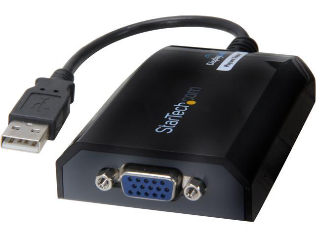 StarTech.com USB2VGAPRO2 USB to VGA Adapter - External USB Video Graphics Card for PC and MAC- 1920x1200 - Display Adapter
