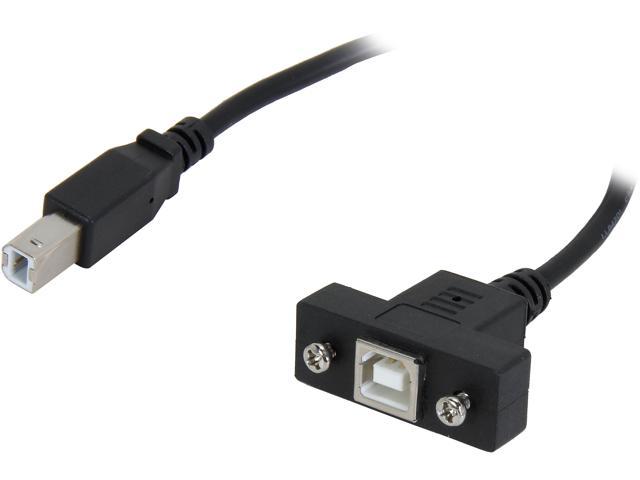 StarTech.com USBPNLBFBM3 Black Panel Mount USB Cable B to B