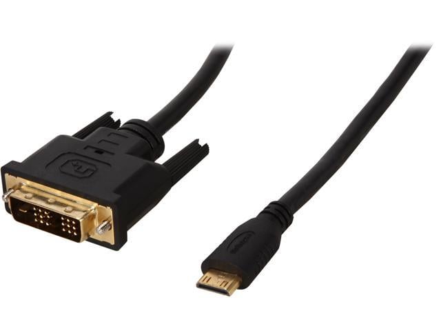 StarTech.com HDCDVIMM2M 6.5 ft. Black Mini HDMI (19 pin) to DVI-D (19 pin) Cable Male to Male