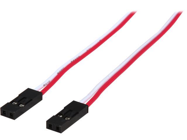 StarTech.com IDC2PIN12 1 ft. 2 pin IDC Motherboard Header Cable - HDD LED Cable Female to Female
