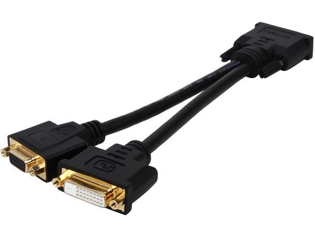 StarTech.com DVI92030202L 8in Wyse DVI Splitter Cable - DVI-I to DVI-D and VGA - M/F - Comparable to Wyse DVI Y-Cable