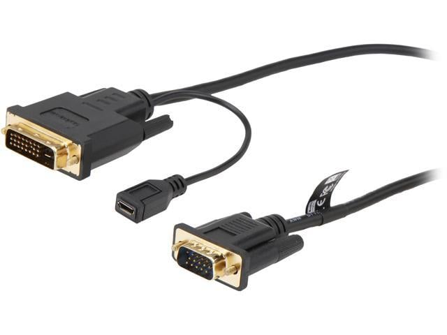 StarTech.com DVI2VGAMM6 6 ft DVI to VGA Active Converter Cable - DVI-D to VGA Adapter - Digital DVI to Analog VGA w/ built-in 6ft Cable - 1920x1200