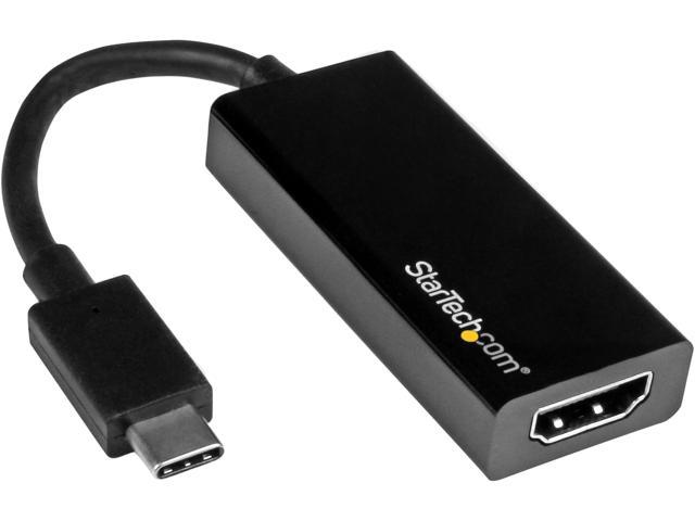 StarTech.com CDP2HD USB-C to HDMI Adapter – 4K 30Hz – USB 3.1 Type-C to HDMI Adapter – USB C to HDMI Dongle - Monitor Adapter – Black (CDP2HD)