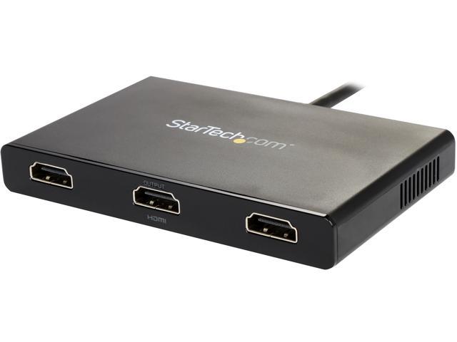 StarTech.com MSTMDP123HD Mini DisplayPort to HDMI Multi Monitor Splitter -  3-Port MST Hub - mDP 1.2 to 3x HDMI MST Hub