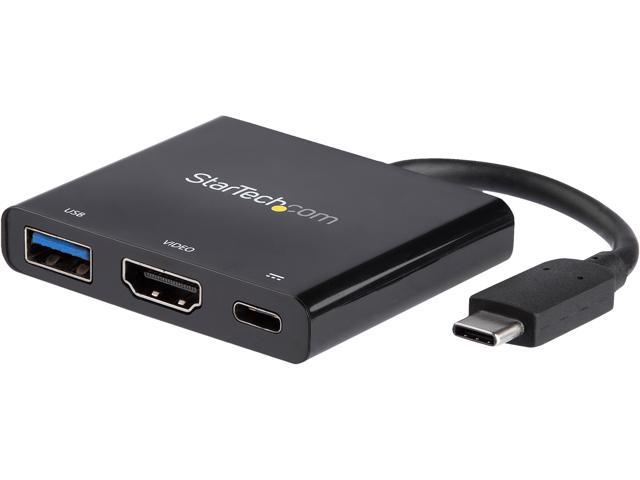 StarTech.com CDP2HDUACP USB-C to HDMI Adapter - 4K 30Hz - Thunderbolt 3 Compatible - with Power Delivery (USB PD) - USB C Adapter Converter