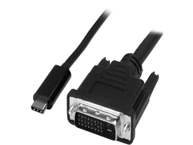 StarTech.com CDP2DVIMM1MB USB-C to DVI Adapter Cable - 1m (3 ft ...