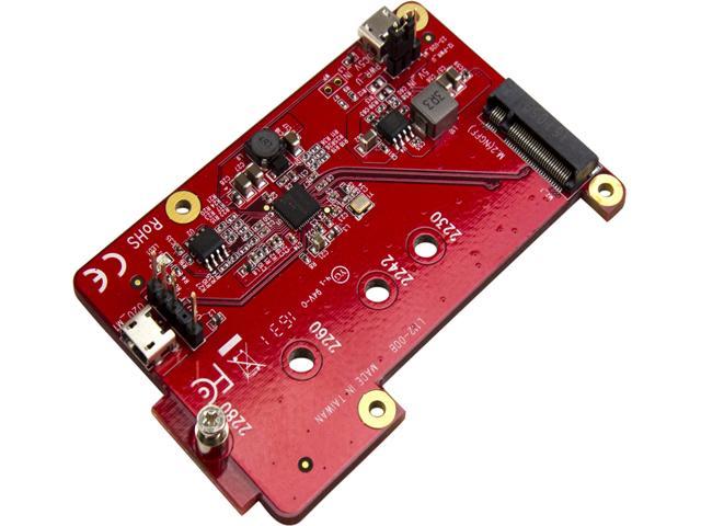 StarTech PIB2M21 Raspberry Pi Board - USB 2.0 480Mbps - USB to M.2 SATA Converter - USB to SATA Raspberry Pi SSD