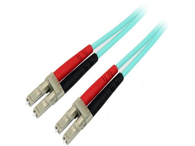 StarTech 450FBLCLC1 3.3 ft. OM4 Duplex Multimode Fiber Optic Cable 100 Gb  50/125 LSZH LC/LC pack