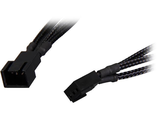 Raidmax RC-008 10.23 in. Black 3 pin Fan extension cable Male to Female