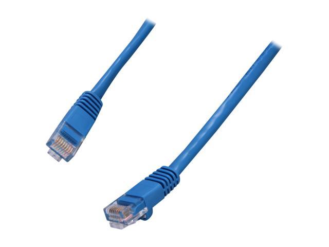 Coboc CY-CAT5E-25-BL 25ft.24AWG Snagless Cat 5e Blue Color 350MHz UTP Ethernet Stranded Copper Patch cord /Molded Network lan Cable
