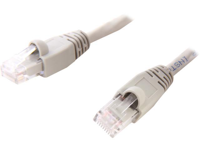 Coboc CY-CAT6-CMP-100-GY 100 ft. 23AWG Snagless Cat 6 Gray Color 550MHz UTP Ethernet Solid Copper Patch cord /Molded Network LAN Cable