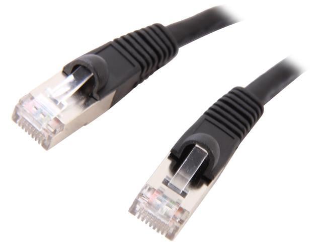 Coboc CY-CAT7-20- Black
 20 ft. 26AWG Snagless Cat 7 Black Color 600MHz SSTP(PIMF) Shielded Ethernet Stranded Copper Patch cord /Molded Network LAN Cable